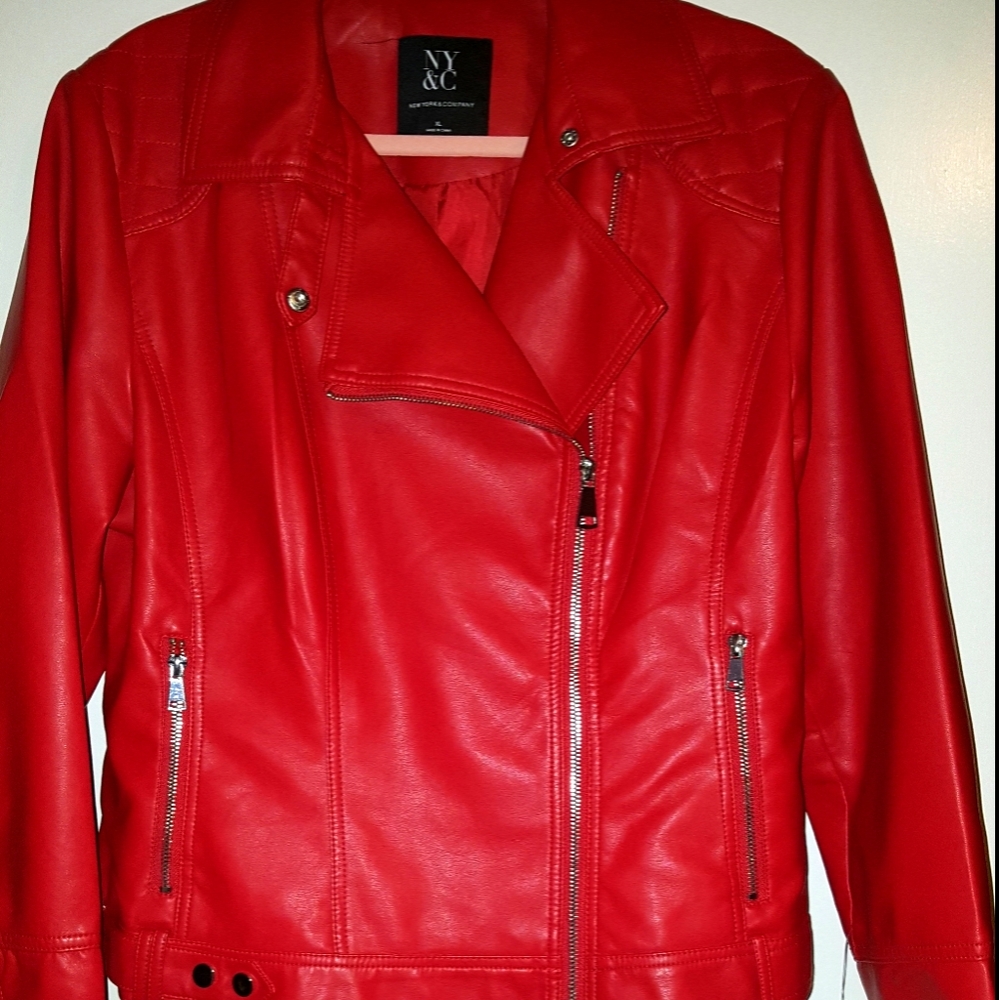 Faux Leather Moto Jacket